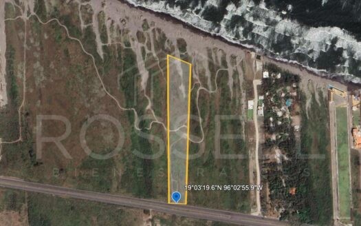 TERRENO EN VENTA EN RIVIERA VERACRUZANA FRENTE AL MAR